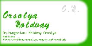 orsolya moldvay business card